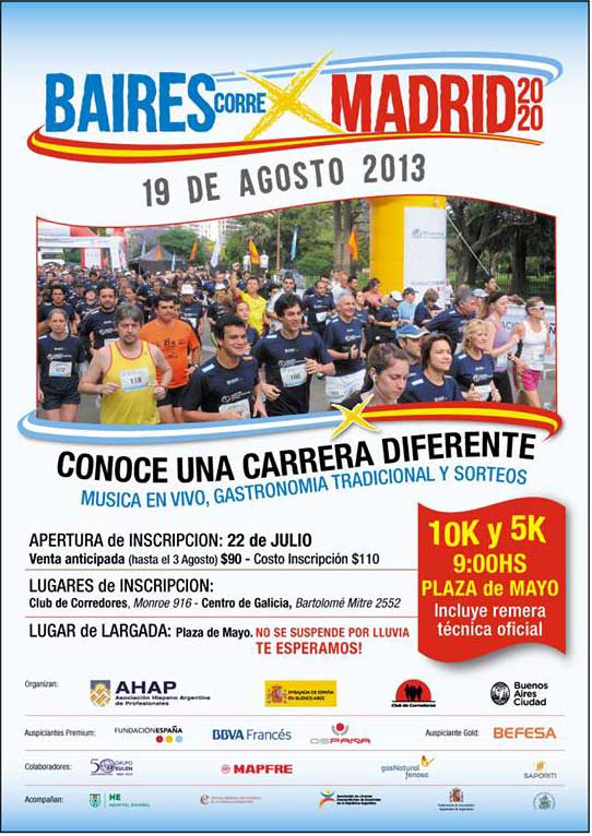Maratón Hispano Argentina 4ta Edición: Baires Corre X Madrid